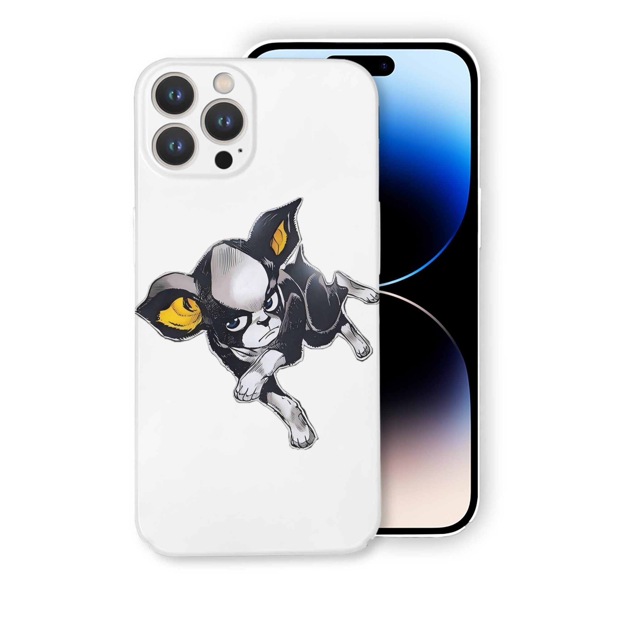 （画像用） ジョジョの奇妙な冒険 イギー JoJo's Bizarre Adventure Iggy 【iPhone 14シリーズ対応】ハードケース